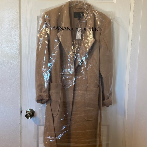 NWT! Banana Republic Factory Long City Coat - Picture 3 of 7